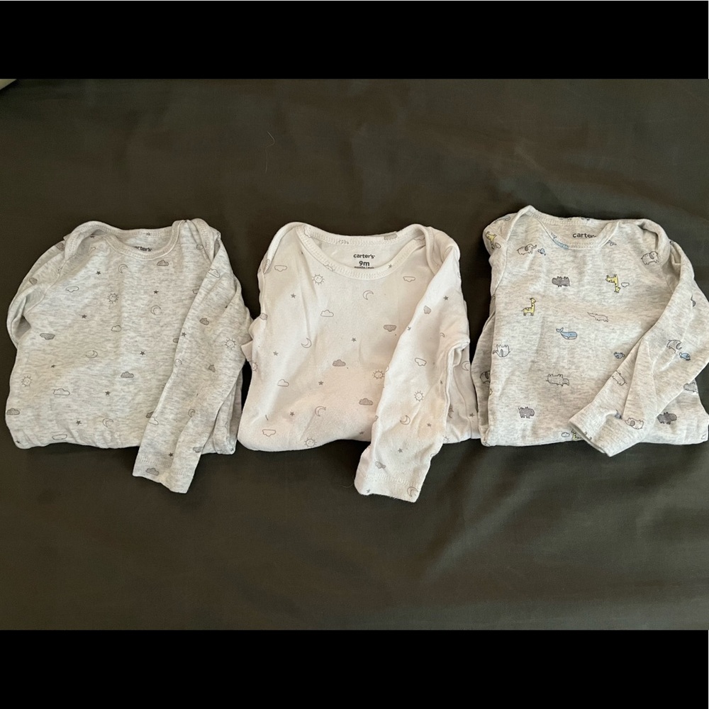 3 pack of long sleeve onesies